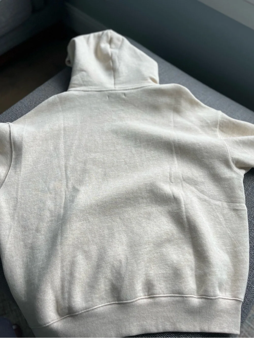 PacSun Men's Cream Turtleneck Pullover Hoodie